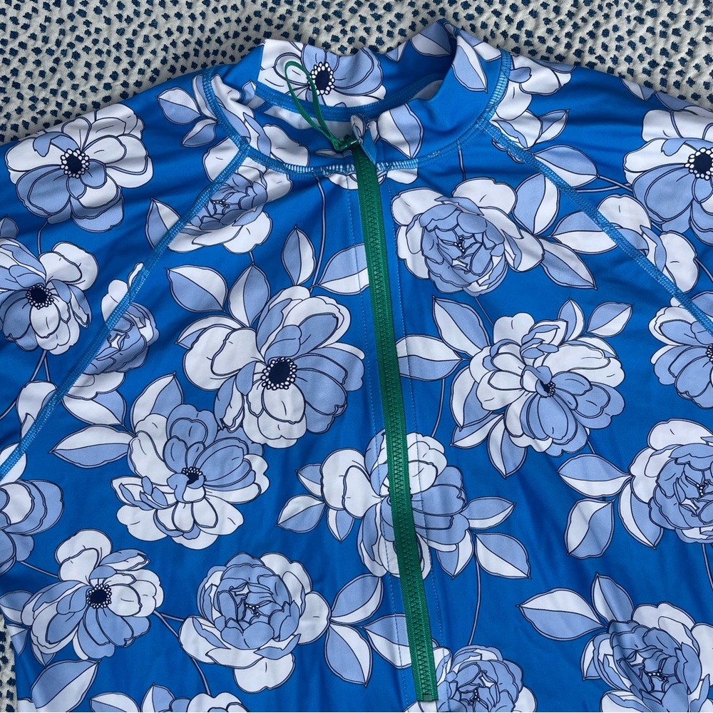 J. Crew Blue and Green Rashguard Swim Set - Picture 4 of 7
